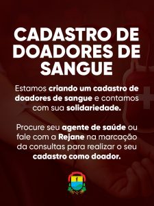 🩸 Doe vida, doe esperança!